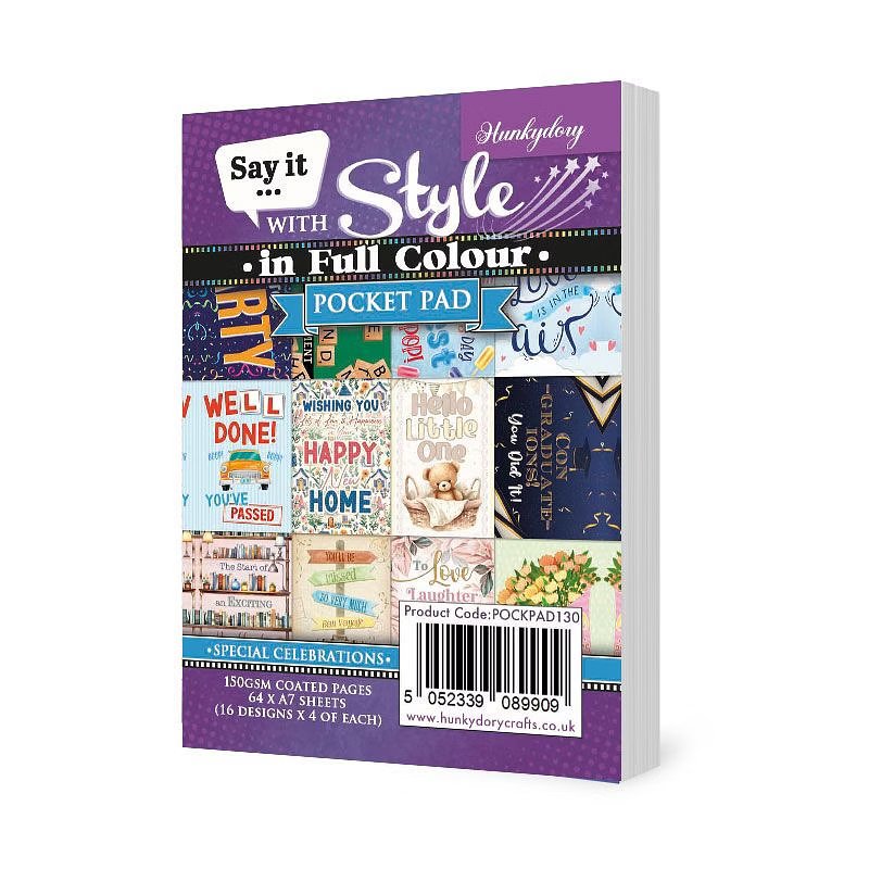 Say It With Style Colour Pocket Pad - Special Celebrations (POCKPAD130)