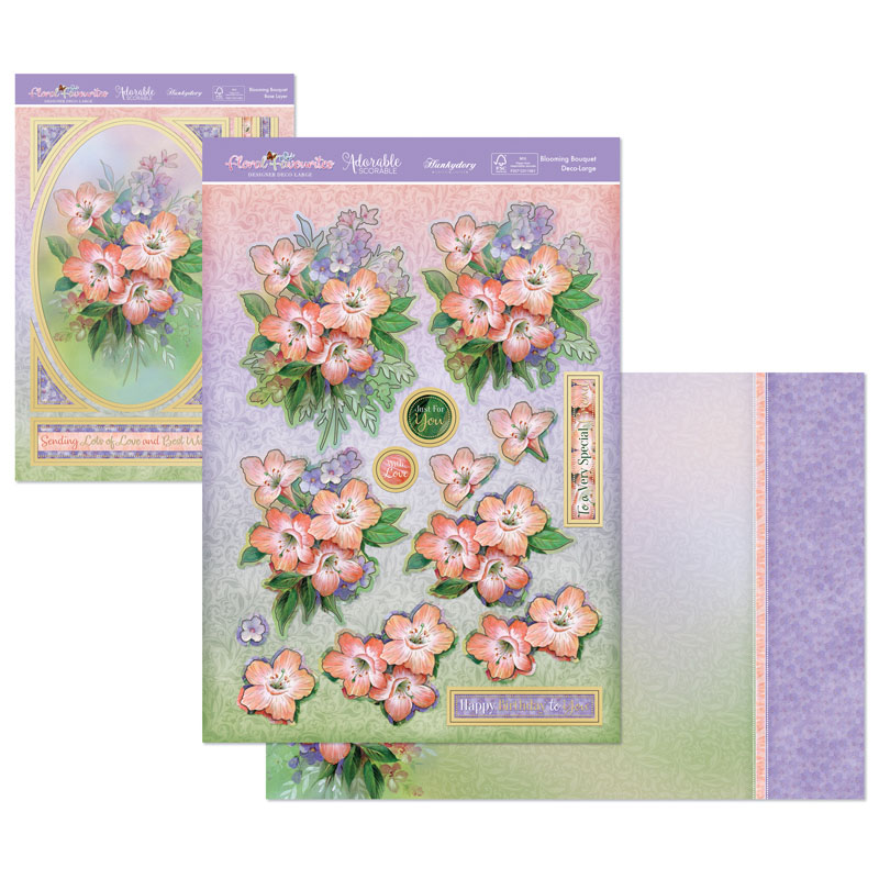 Die Cut Decoupage Set - Floral Favourites, Blooming Bouquet