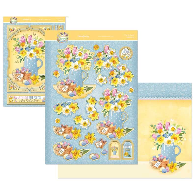 Die Cut Decoupage Set - Hello Spring, A Lovely Bunch