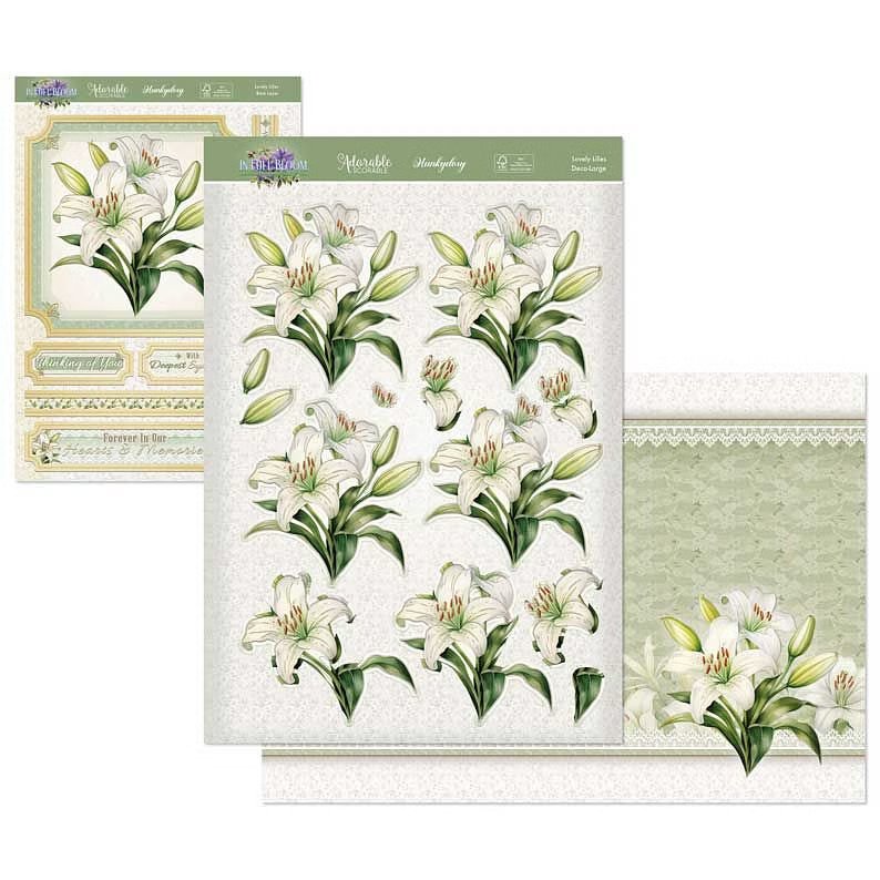 Die Cut Decoupage Set - In Full Bloom, Lovely Lilies