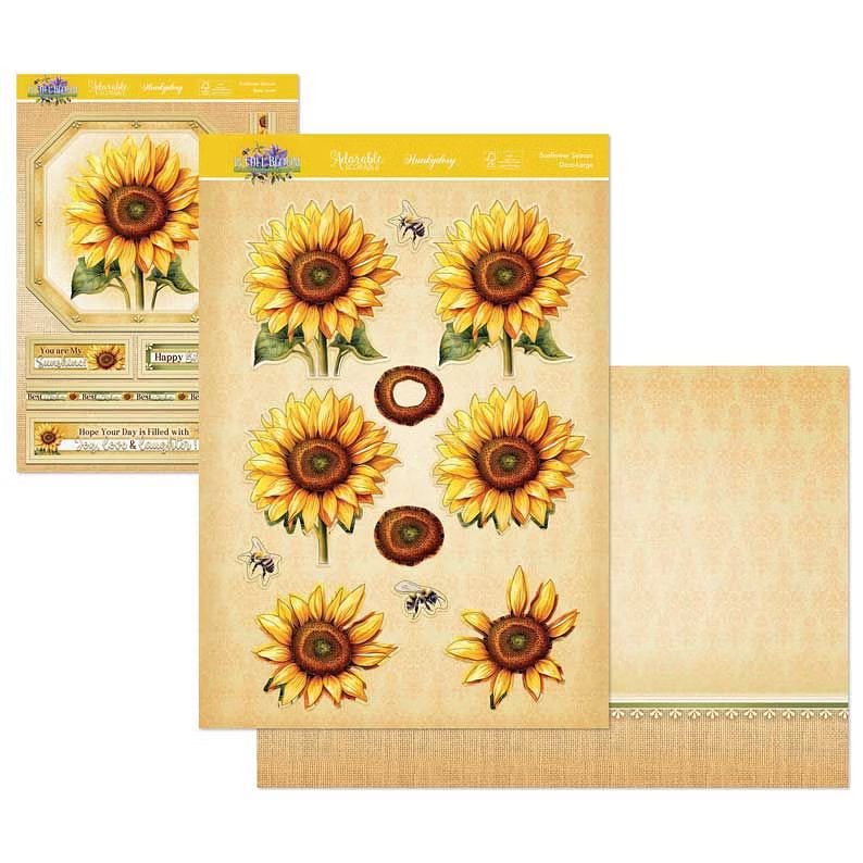 Die Cut Decoupage Set - In Full Bloom, Sunflower Season