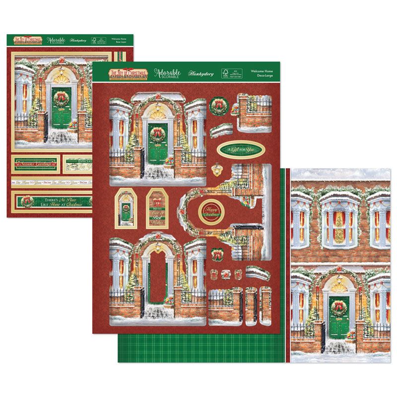 Die Cut Decoupage Set - The Joy of Christmas, Welcome Home