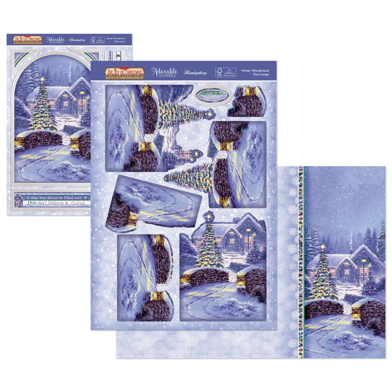 (image for) Die Cut Decoupage Set - The Joy of Christmas, Winter Wonderland