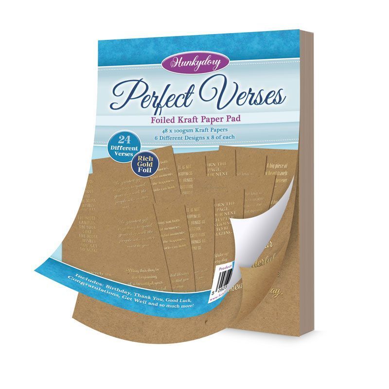 Perfect Verses Foiled Kraft Paper Pad (48 sheets, 192 verses) VERSE102
