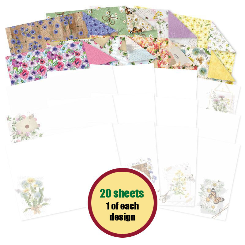(image for) Forever Florals Wildflowers Luxury Inserts & Papers (20 Sheets)