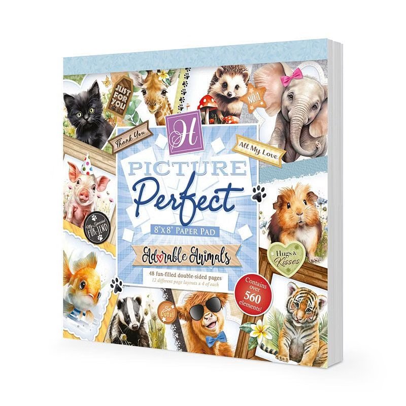 Picture Perfect - 8x8 Paper Pad - Adorable Animals (48 Sheets)