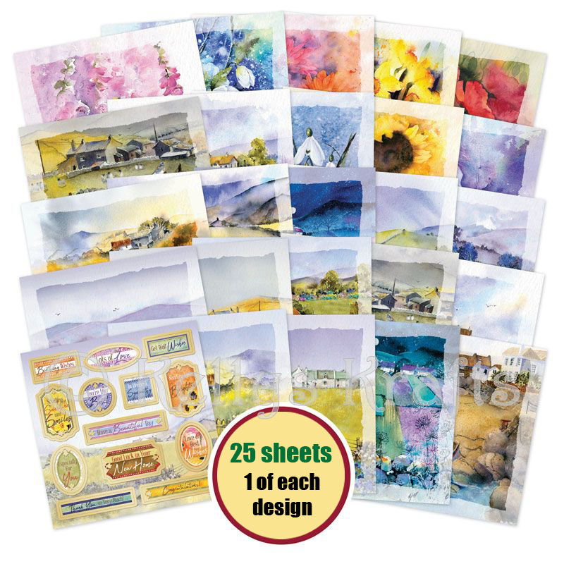 The Little Book Of Watercolour Escapes, 25 Sheets (LBSQ146)