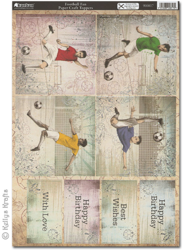 Kanban Craft Toppers - Football Fan (900817)
