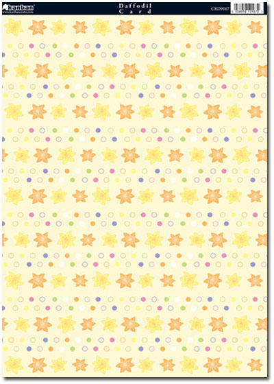 Kanban Patterned Card - Daffodil (CRD9167)