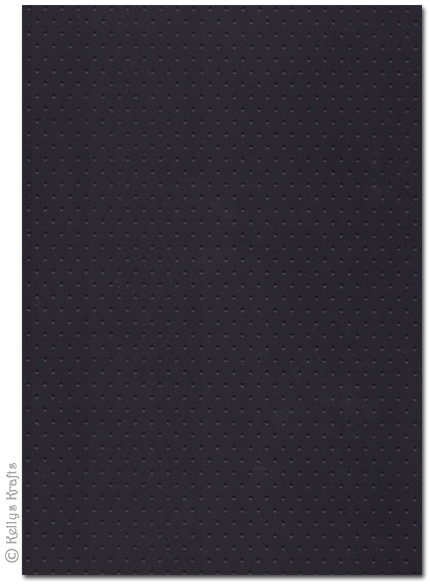 Kanban Patterned Card - Embossed Bobble Dots, Black (BOB1003) - Click Image to Close