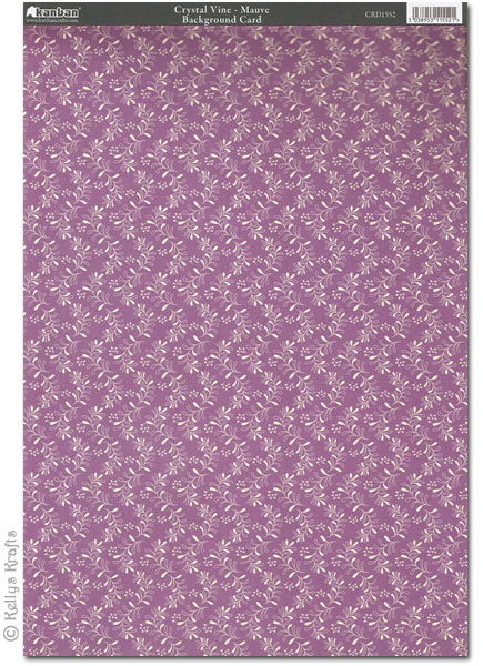 Kanban Patterned Card - Crystal Vine, Mauve (CRD1552)