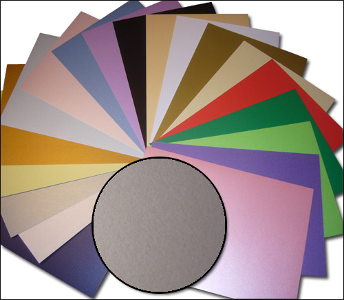 Kanban A4 Pearl Card, Platinum Silver (SI) - 1 Sheet