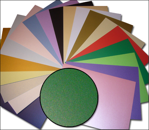 Kanban A4 Pearl Card, Xmas Green (XGN) - 1 Sheet