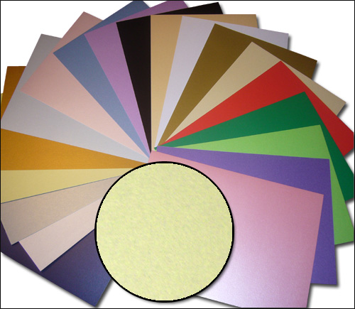 Kanban A4 Pearl Card, Soft Lemon (SL) - 1 Sheet