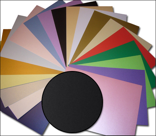 Kanban A4 Pearl Card, Black (BK) - 1 Sheet