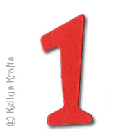 Number One \"1\" Die Cuts, Mixed Colours (Pack of 10)