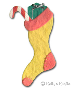 Mulberry Christmas Stocking Die Cut Shape