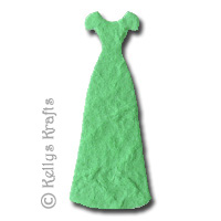 Mulberry Party Gown Die Cut Shape - Green