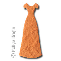Mulberry Party Gown Die Cut Shape - Orange