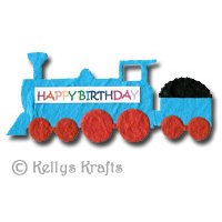 Mulberry \"Happy Birthday\" Train Die Cut Shape