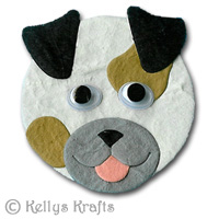 Mulberry Dog / Puppy Face Die Cut Shape - Click Image to Close