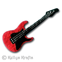 Mulberry Die Cut Guitar / Musical Instrument - Click Image to Close