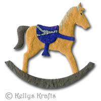 Mulberry Rocking Horse Die Cut Shape - Brown - Click Image to Close