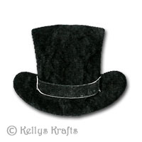 Mulberry Groom / Best Man Tophat - Black - Click Image to Close