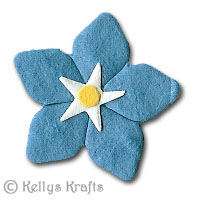 Mulberry "Forget-Me-Nots" Flowers (Pack of 5) - Click Image to Close