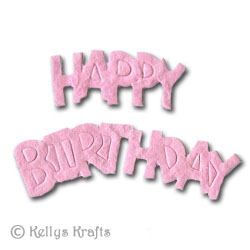 (image for) Mulberry Happy Birthday Word, Pink
