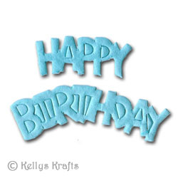 (image for) Mulberry Happy Birthday Word, Blue