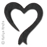 (image for) Mulberry Black Die Cut Hearts (Pack of 5)