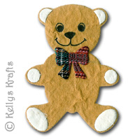 (image for) Mulberry Teddy Bear with Tartan Bow