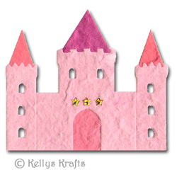 Mulberry Die Cut Princess Castle / Palace, Pink - Click Image to Close