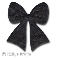 Mulberry Bow Die Cut Shape - Black (Pack of 5) - Click Image to Close