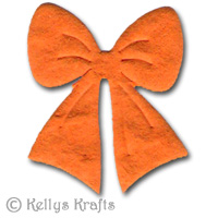 Mulberry Bow Die Cut Shape - Orange (Pack of 5) - Click Image to Close