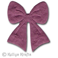Mulberry Bow Die Cut Shape - Purple (Pack of 5) - Click Image to Close