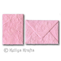 Mulberry Mini Card Blank + Matching Envelope - Pink