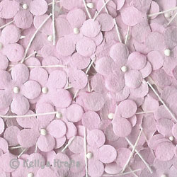 Mulberry Paper Flowers on Stems - Pink (20 pieces) - Click Image to Close