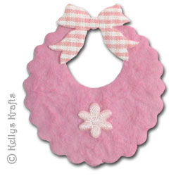 Mulberry Baby Bib Die Cut Shape - Pink Mulberry Baby Bib Die Cut Shape - Pink