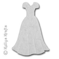 Mulberry Dress Die Cut Shape - White - Click Image to Close