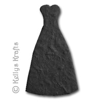 Mulberry Gown/Dress Die Cut Shape - Black - Click Image to Close