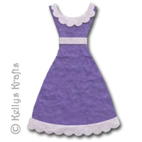 Mulberry Party Gown Die Cut Shape - Lavendar/Lilac