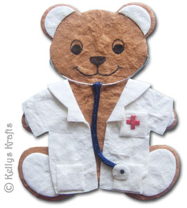 (image for) Mulberry "Nurse/Doctor" Teddy Bear Die Cut Shape
