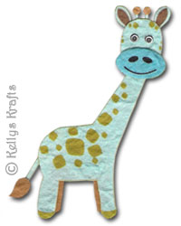 (image for) Mulberry Giraffe Die Cut Shape, Blue