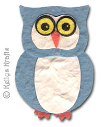 (image for) Mulberry Owl Die Cut Shape, Blue