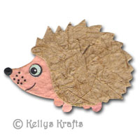 Mulberry Hedgehog Die Cut Shape, Light Brown - Click Image to Close