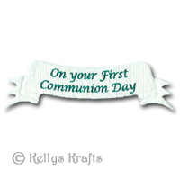 Mulberry Banner - On Your First Communion Day (1 Piece) - Click Image to Close