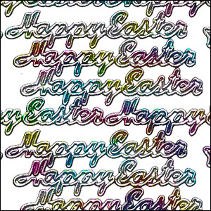 Happy Easter, Multicolour Peel Off Stickers (1 sheet)