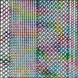 Multi-wave Borders, Multicolour Peel Off Stickers (1 sheet) - Click Image to Close